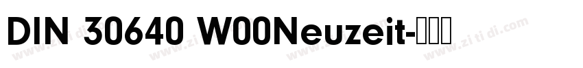 DIN 30640 W00Neuzeit字体转换